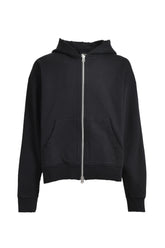 NEWRICH SHORT ZIP HOODIE / BLK