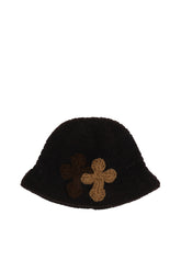 3D CROSS KNITHAT / BRWN