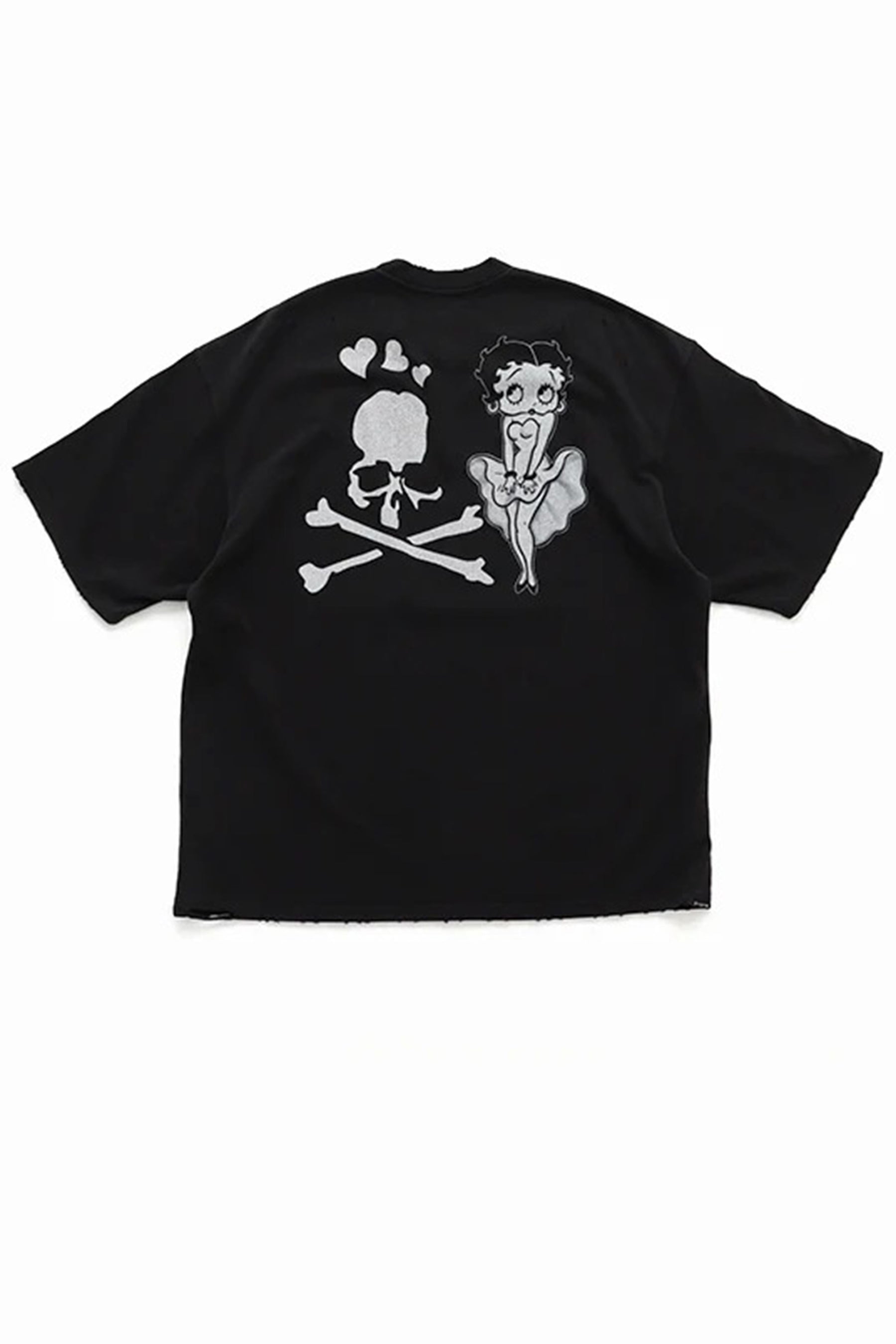 S/S TEE ( DAMEGED ) BOXY FIT / MONOCHROME