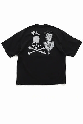 S/S TEE ( DAMEGED ) BOXY FIT / MONOCHROME