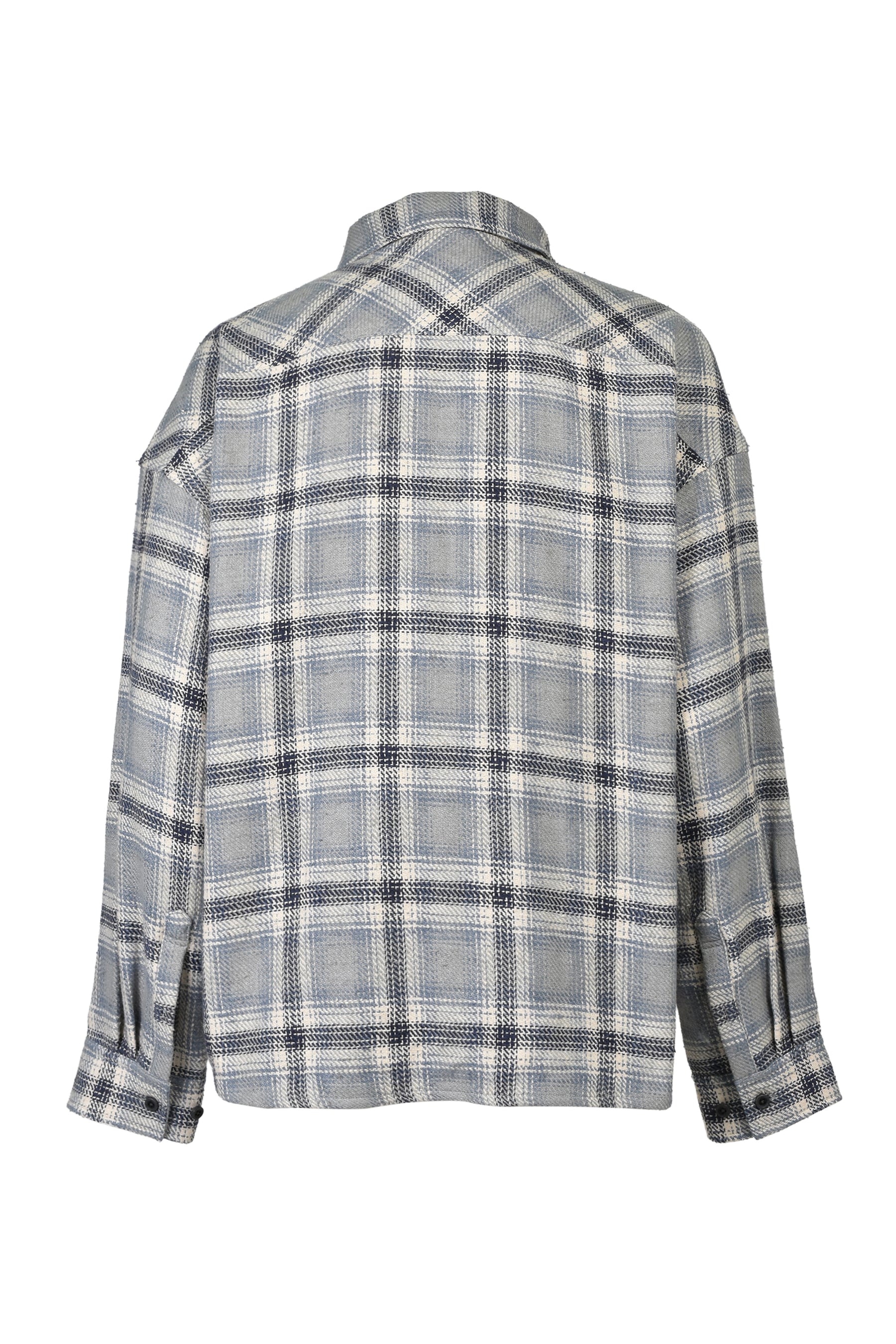 CHECK BDU JACKET / BLU