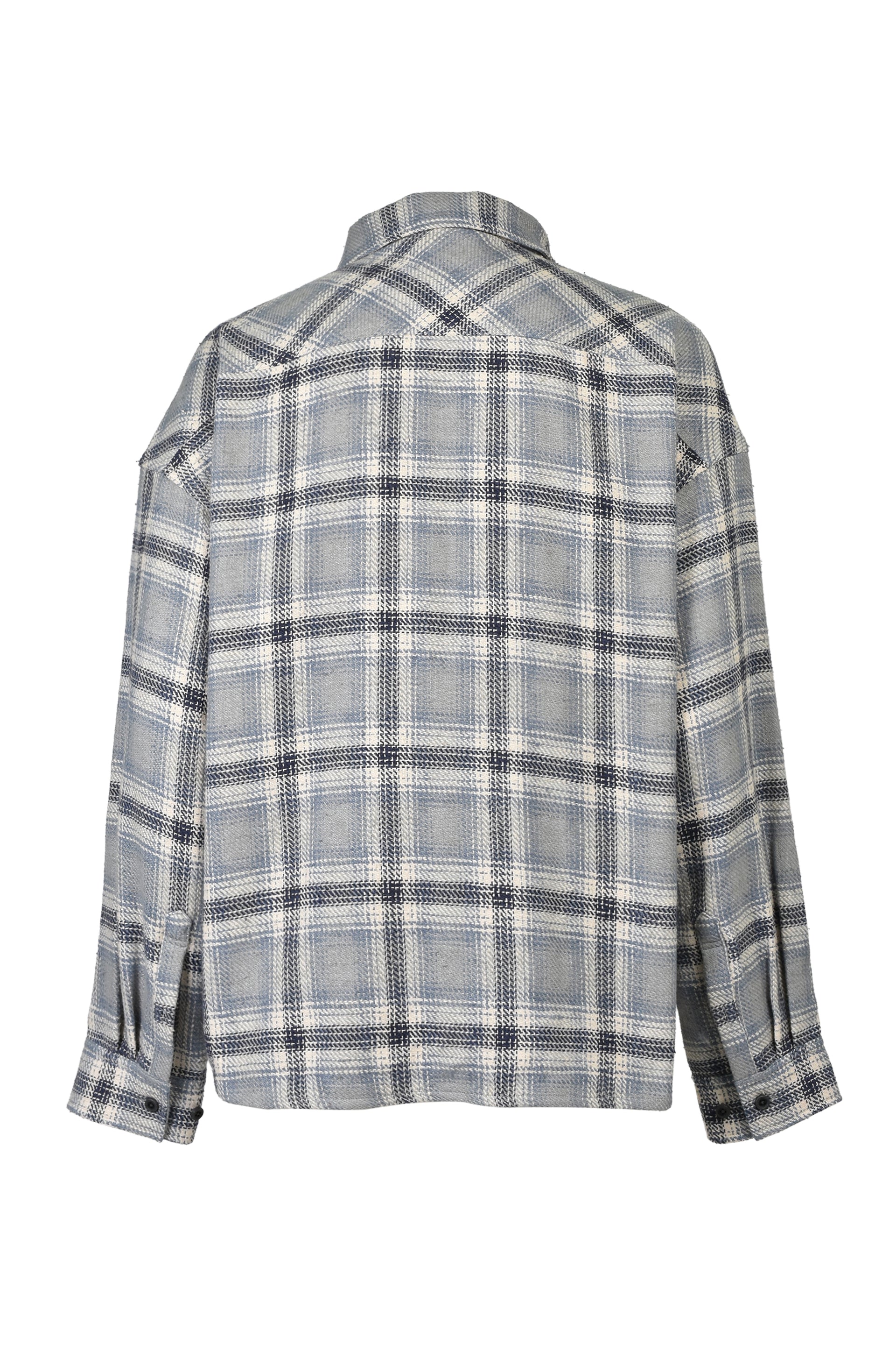 CHECK BDU JACKET / BLU