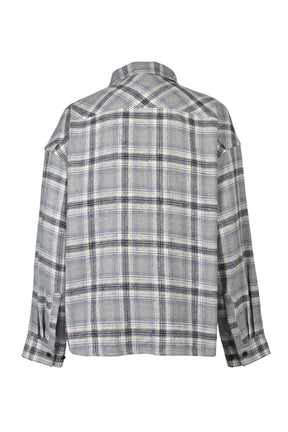 CHECK BDU JACKET / BLU