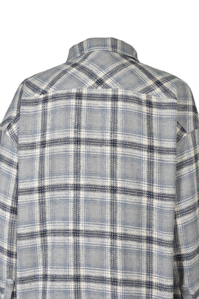 CHECK BDU JACKET / BLU