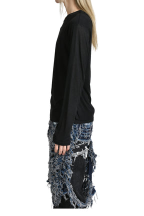 DOUBLE LAYERED LONG SLEEVE / BLK