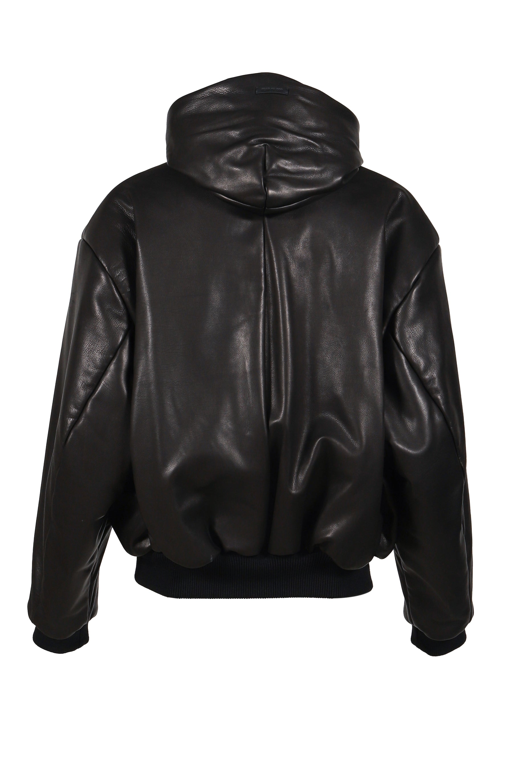 HOODED BOMBER JACKET / BLACK