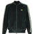 RIB COLLAR TRACK JACKET - C/PE VELOUR / GRN