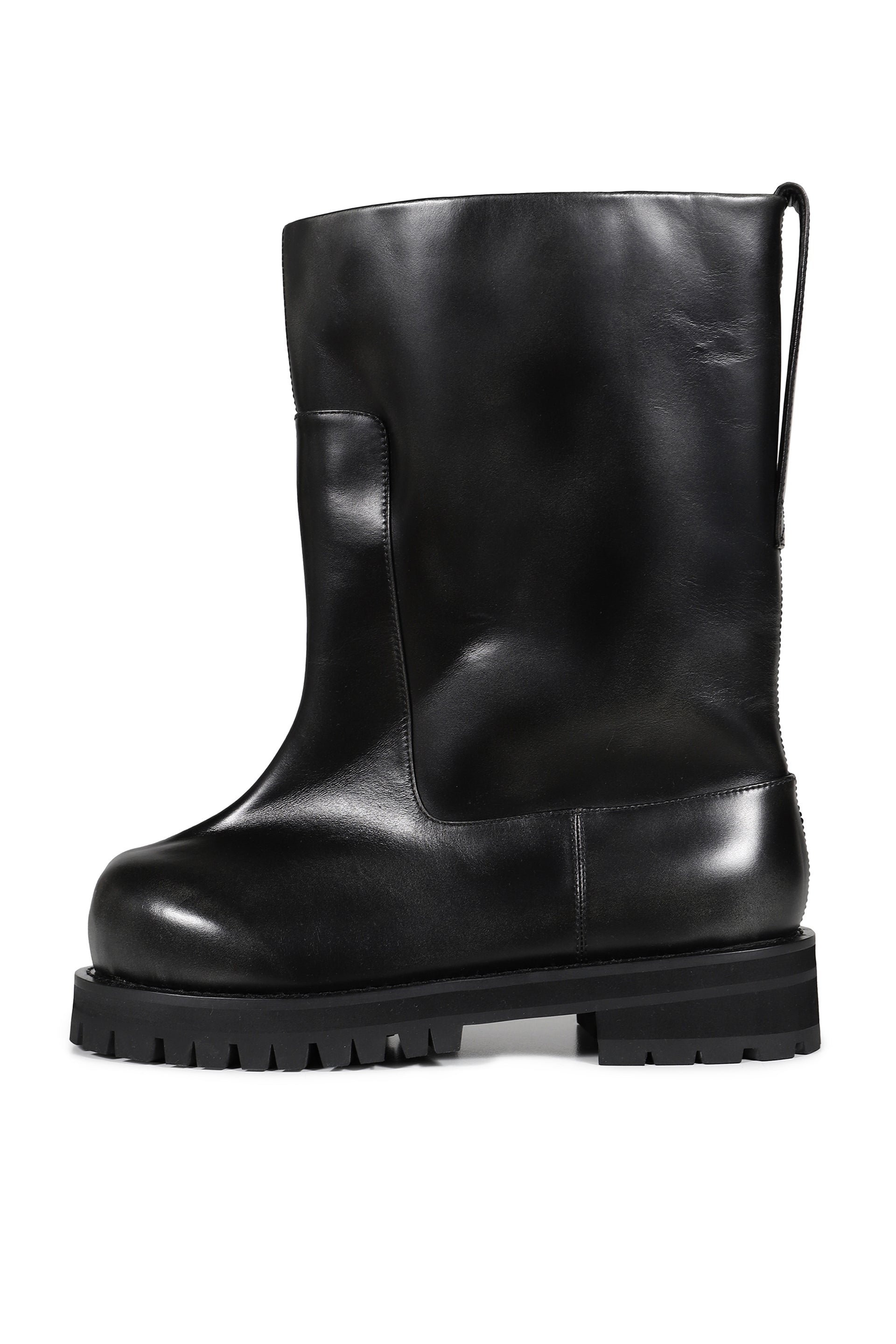 DISTRESSED SHAFT BOOTS / BLK