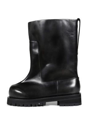 DISTRESSED SHAFT BOOTS / BLK