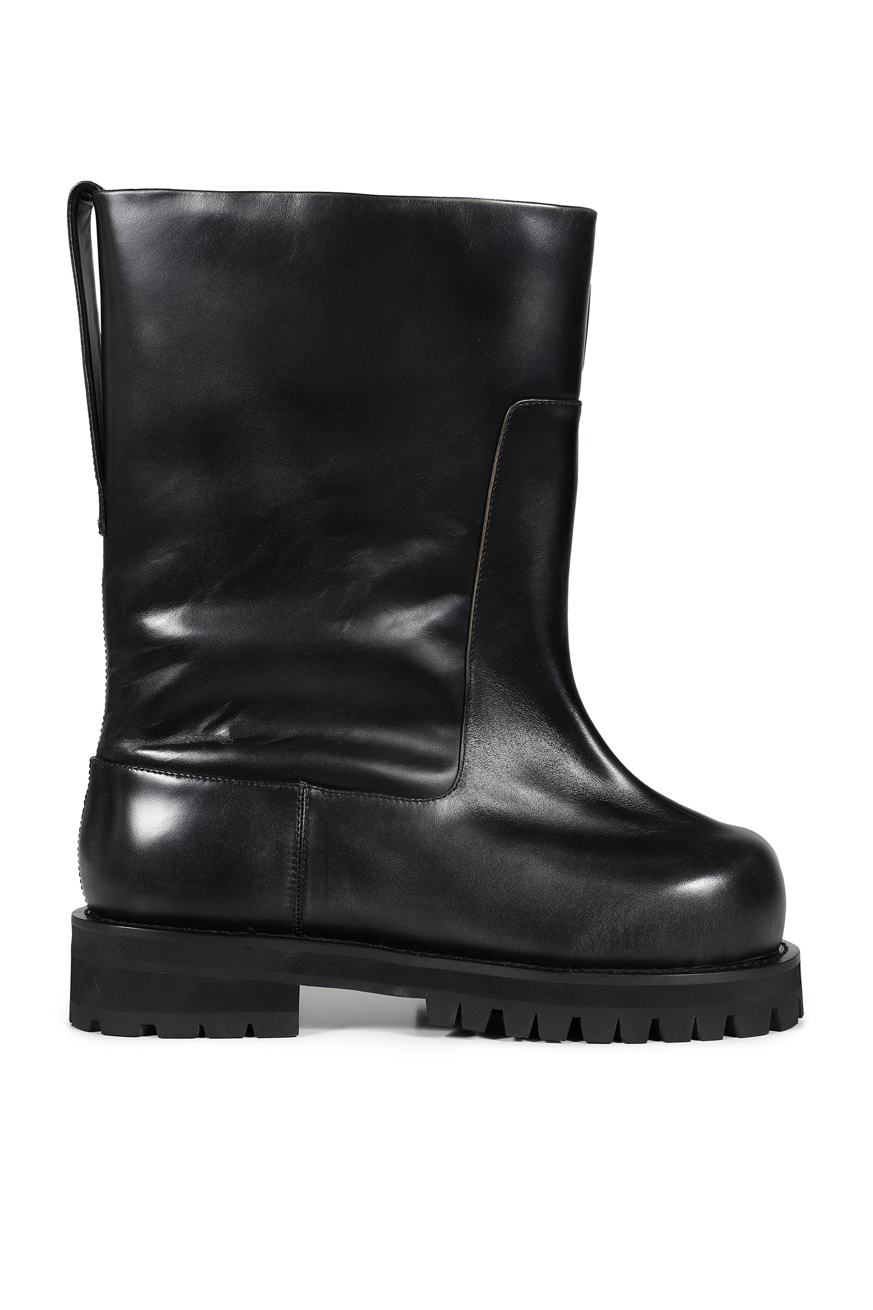 DISTRESSED SHAFT BOOTS / BLK