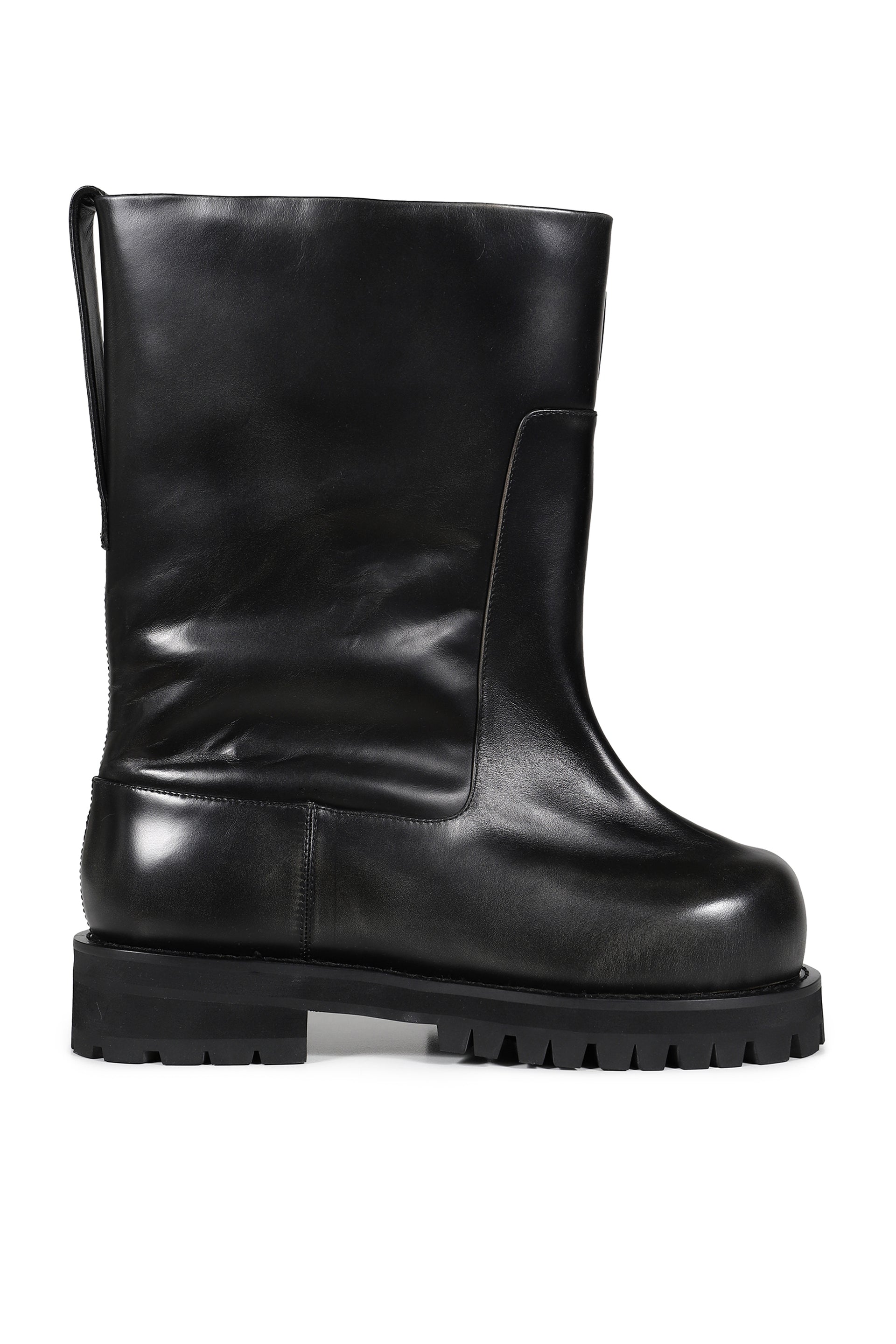 DISTRESSED SHAFT BOOTS / BLK