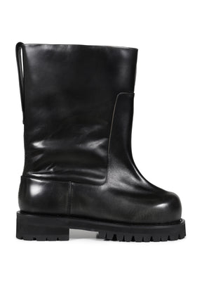 DISTRESSED SHAFT BOOTS / BLK