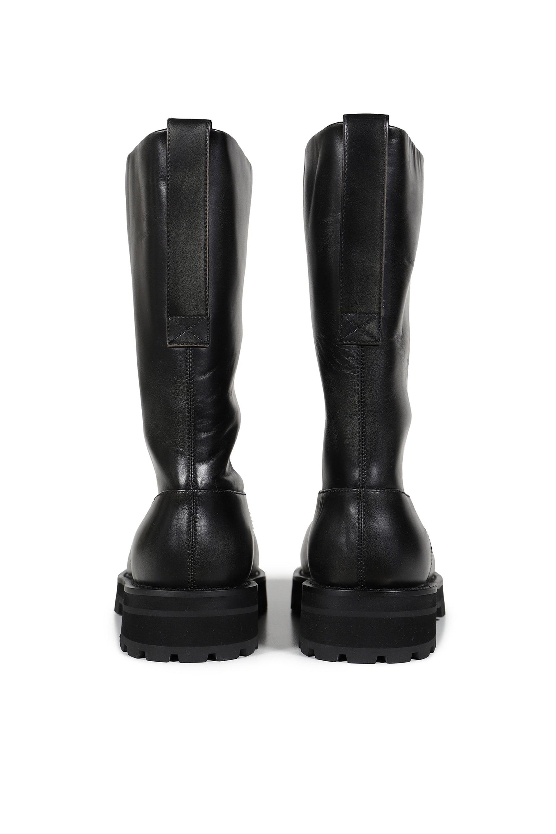 DISTRESSED SHAFT BOOTS / BLK