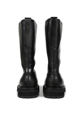 DISTRESSED SHAFT BOOTS / BLK