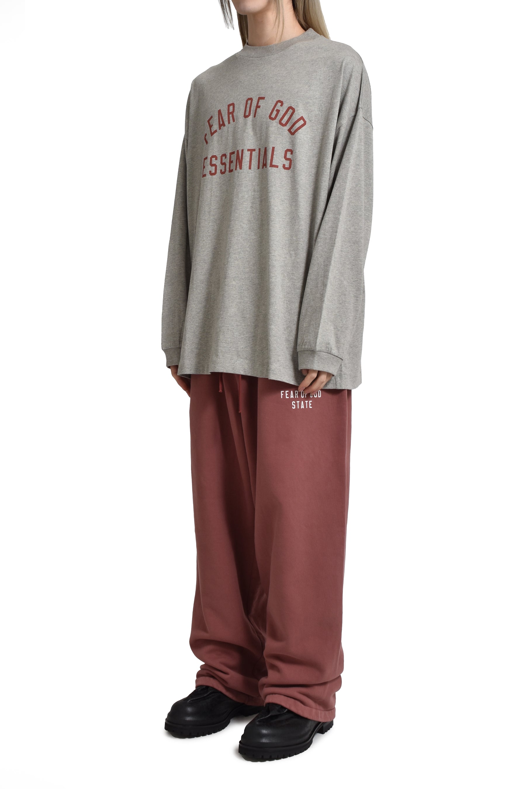 HEAVY FLEECE RELAXED SWEATPANT / CRIMSON