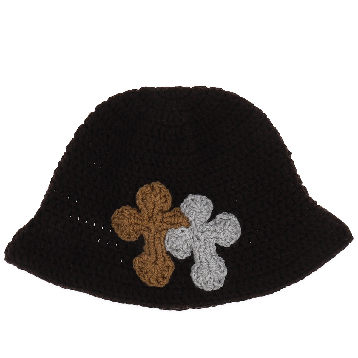 Y.A.R.N. ヤーン FW25 NUBIAN限定 3D CROSS KNITHAT / BRWN - NUBIAN