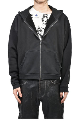NEVER WAKE ME ZIP HOODIE (EXCLUSIVE) / BLK