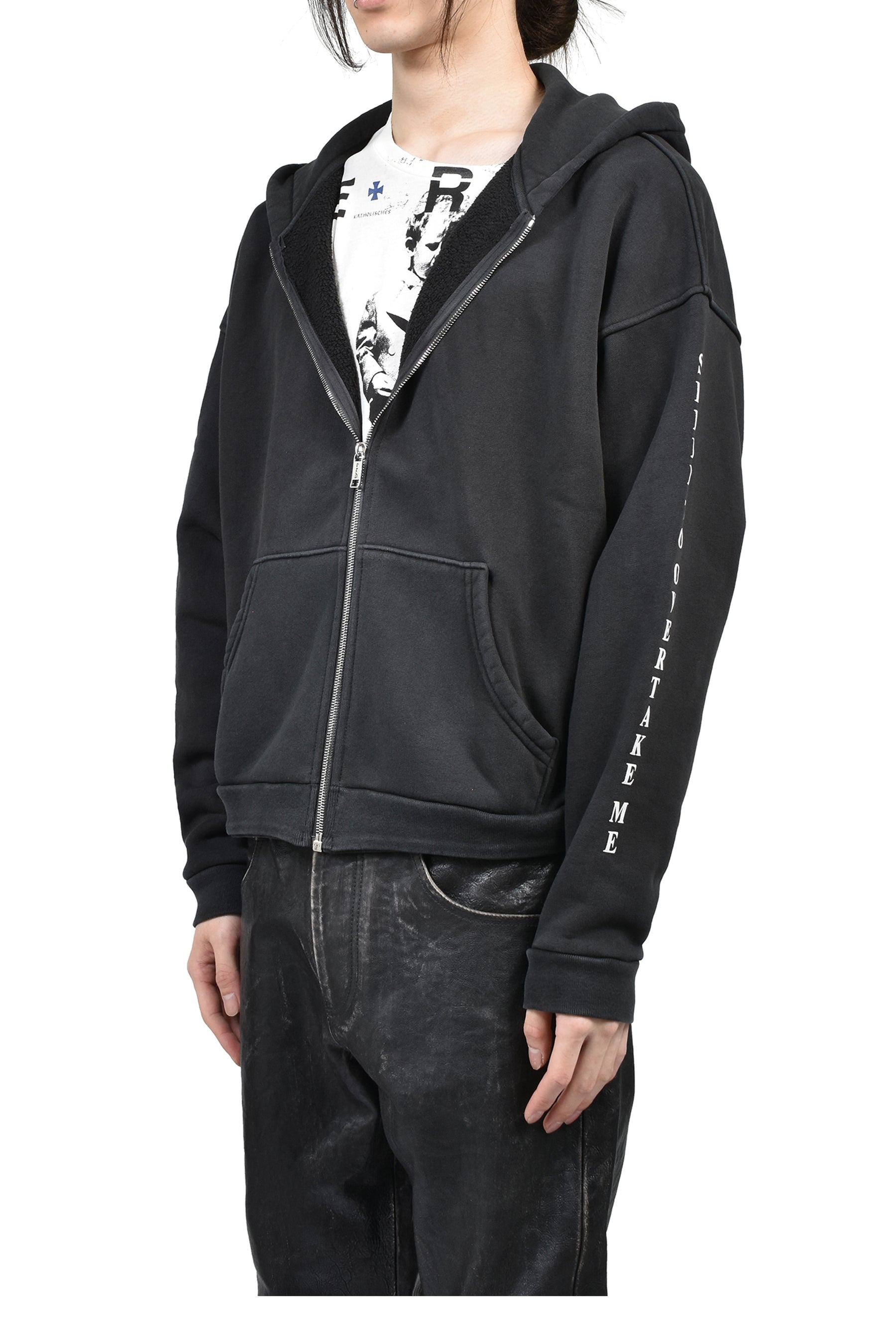 NEVER WAKE ME ZIP HOODIE (EXCLUSIVE) / BLK