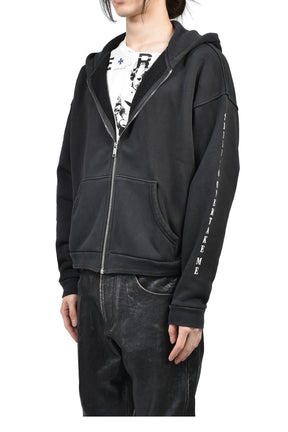 NEVER WAKE ME ZIP HOODIE (EXCLUSIVE) / BLK