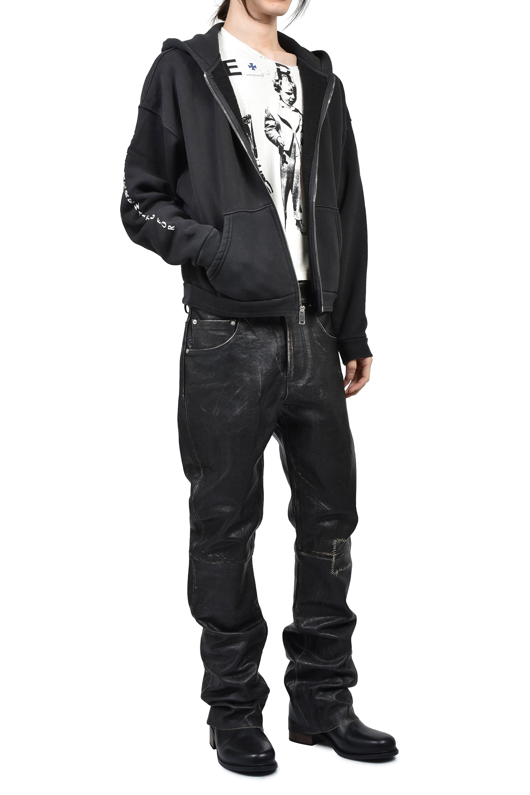 NEVER WAKE ME ZIP HOODIE (EXCLUSIVE) / BLK