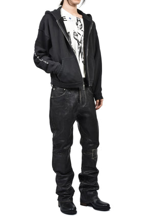 NEVER WAKE ME ZIP HOODIE (EXCLUSIVE) / BLK