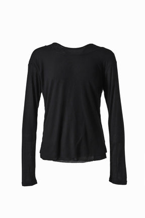 DOUBLE LAYERED LONG SLEEVE / BLK