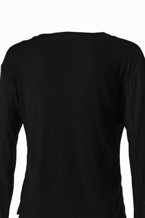 DOUBLE LAYERED LONG SLEEVE / BLK