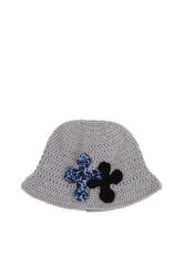 Y.A.R.N. ヤーン FW25 NUBIAN限定 3D CROSS KNITHAT / GRY - NUBIAN