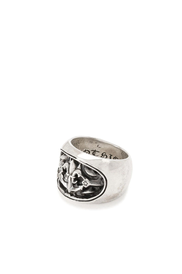 LILY ANCHOR OVAL RING / SIL