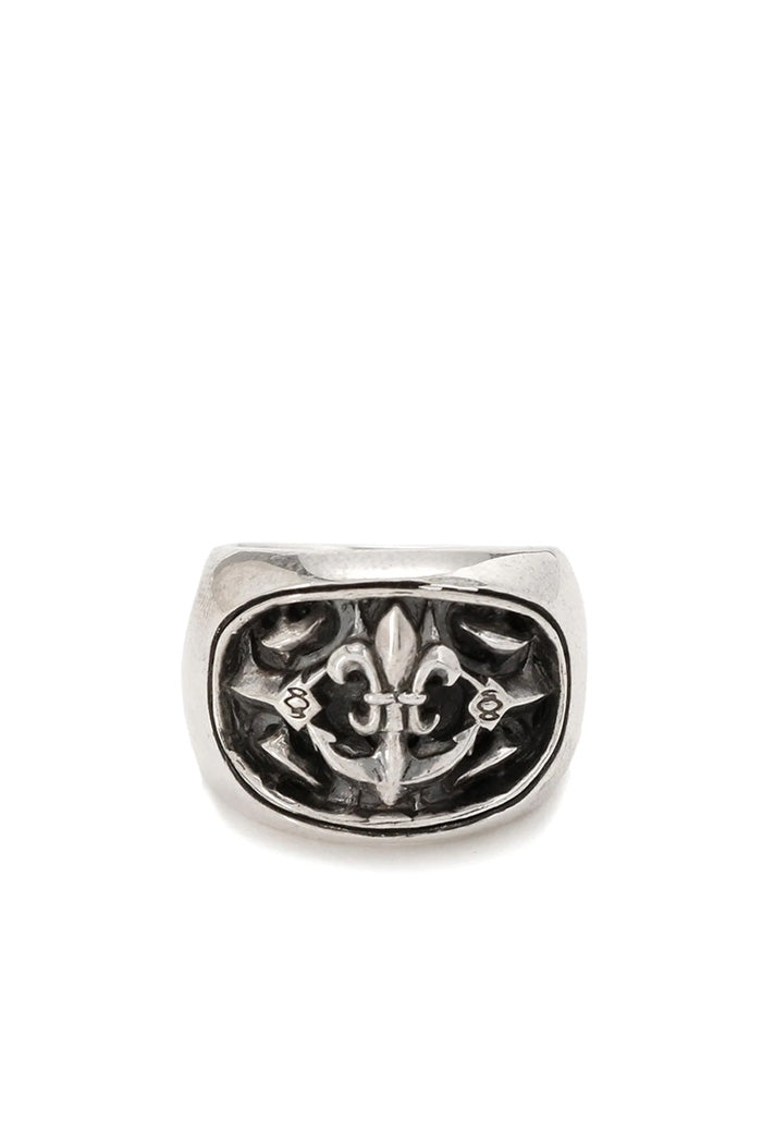 LILY ANCHOR OVAL RING / SIL