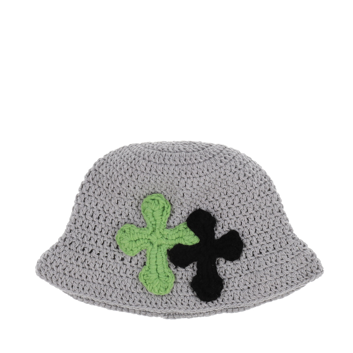 帽子 Y.A.R.N 3D cross knit hat YARN FW25 NUBIAN Exclusive 3D CROSS KNITHAT / GRY - NUBIAN