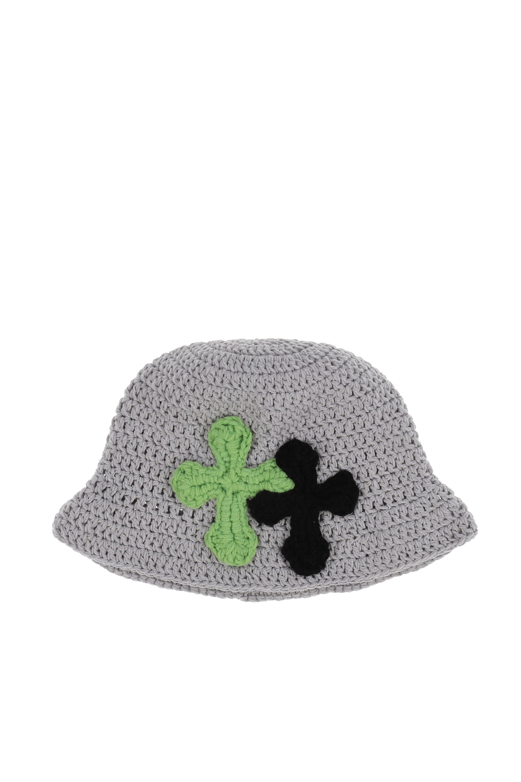 帽子 y.a.r.n 3D cross knit hat YARN FW25 NUBIAN Exclusive 3D CROSS KNITHAT / GRY - NUBIAN