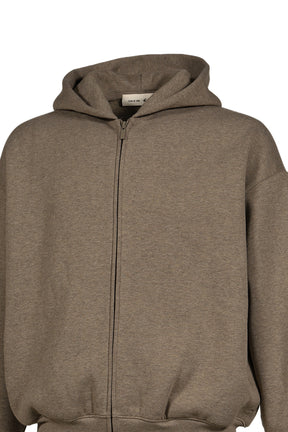 CLASSIC FIT FLEECE ZIP-UP HOODIE / HOMESTEAD HEATHER