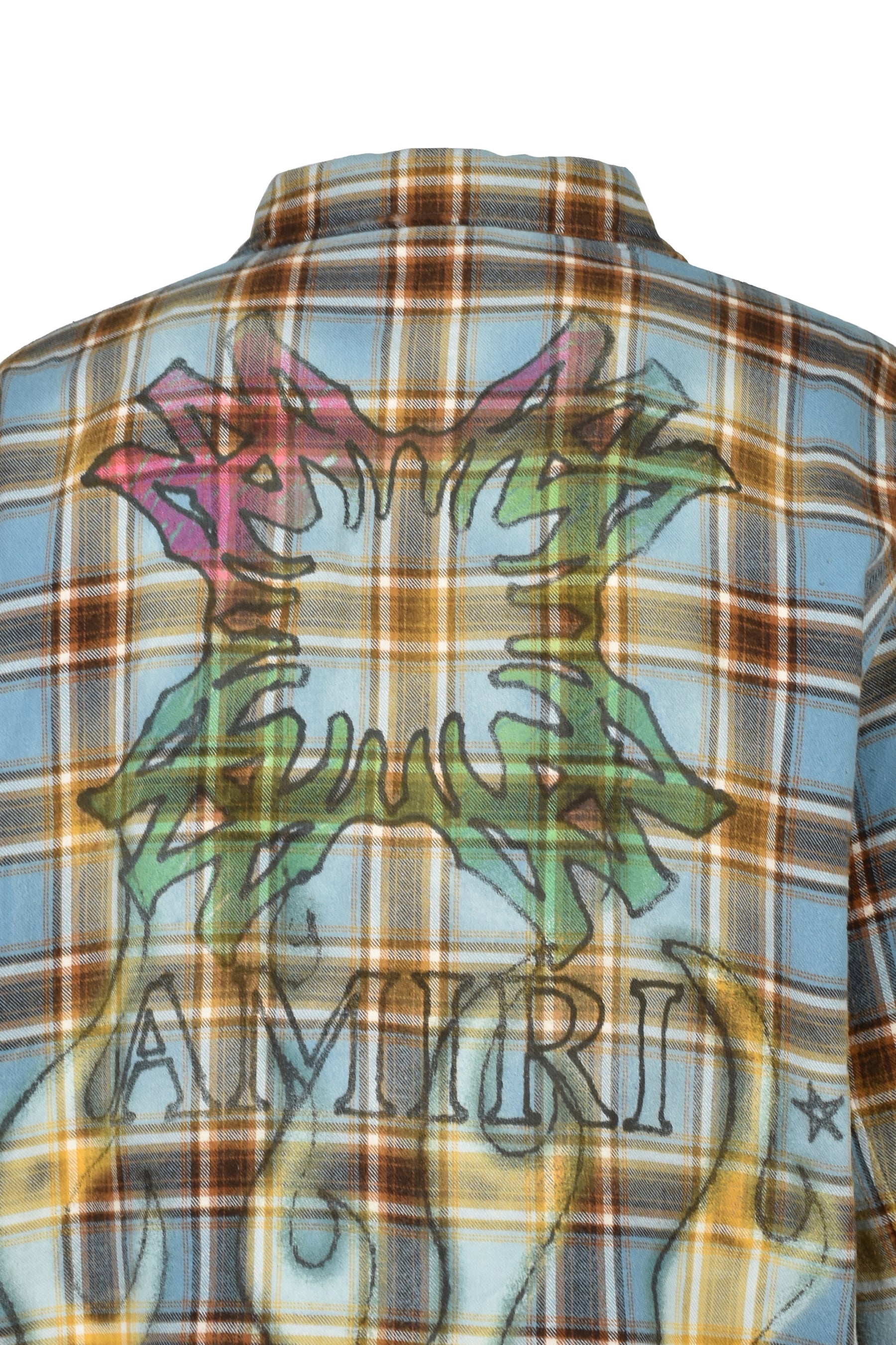 MA QUAD FLAMES FLANNEL LS SHIRT / BLU