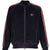 RIB COLLAR TRACK JACKET - C/PE VELOUR / NVY