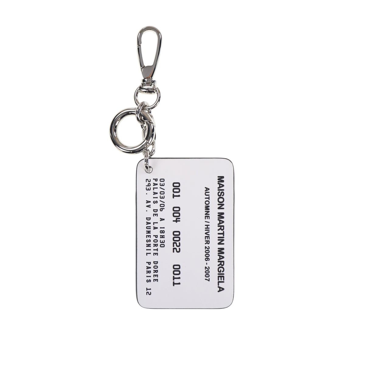 Maison Margiela メゾンマルジェラ SS26 KEYRING CARD / BLK - NUBIAN