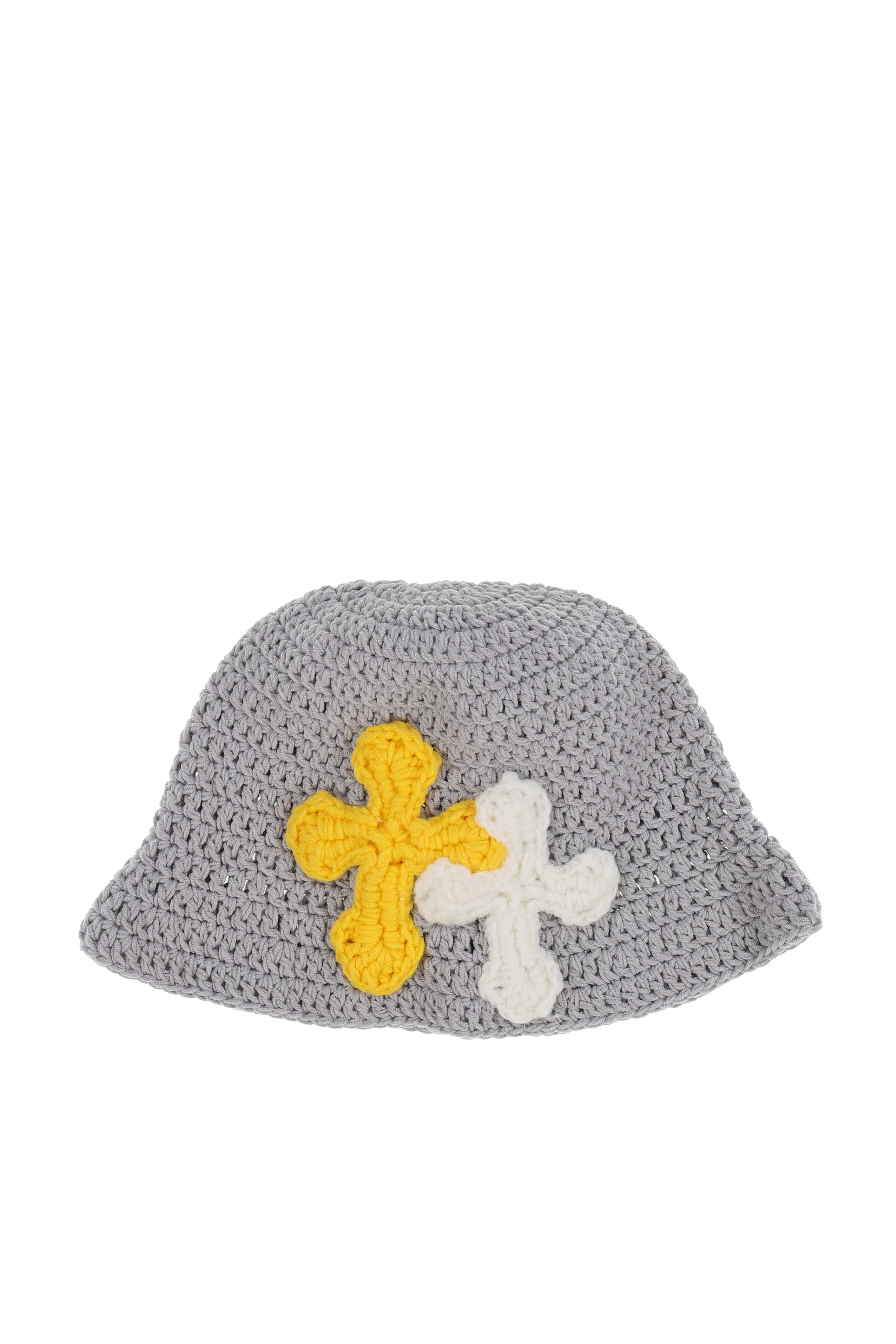 Y.A.R.N y.a.r.nニット帽 ヤーン YARN NUBIAN Y.A.R.N. ヤーン FW25 NUBIAN限定 3D CROSS KNITHAT / GRY - NUBIAN