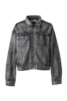 GEM DENIM JACKET / CHARGRILL