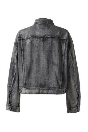 GEM DENIM JACKET / CHARGRILL