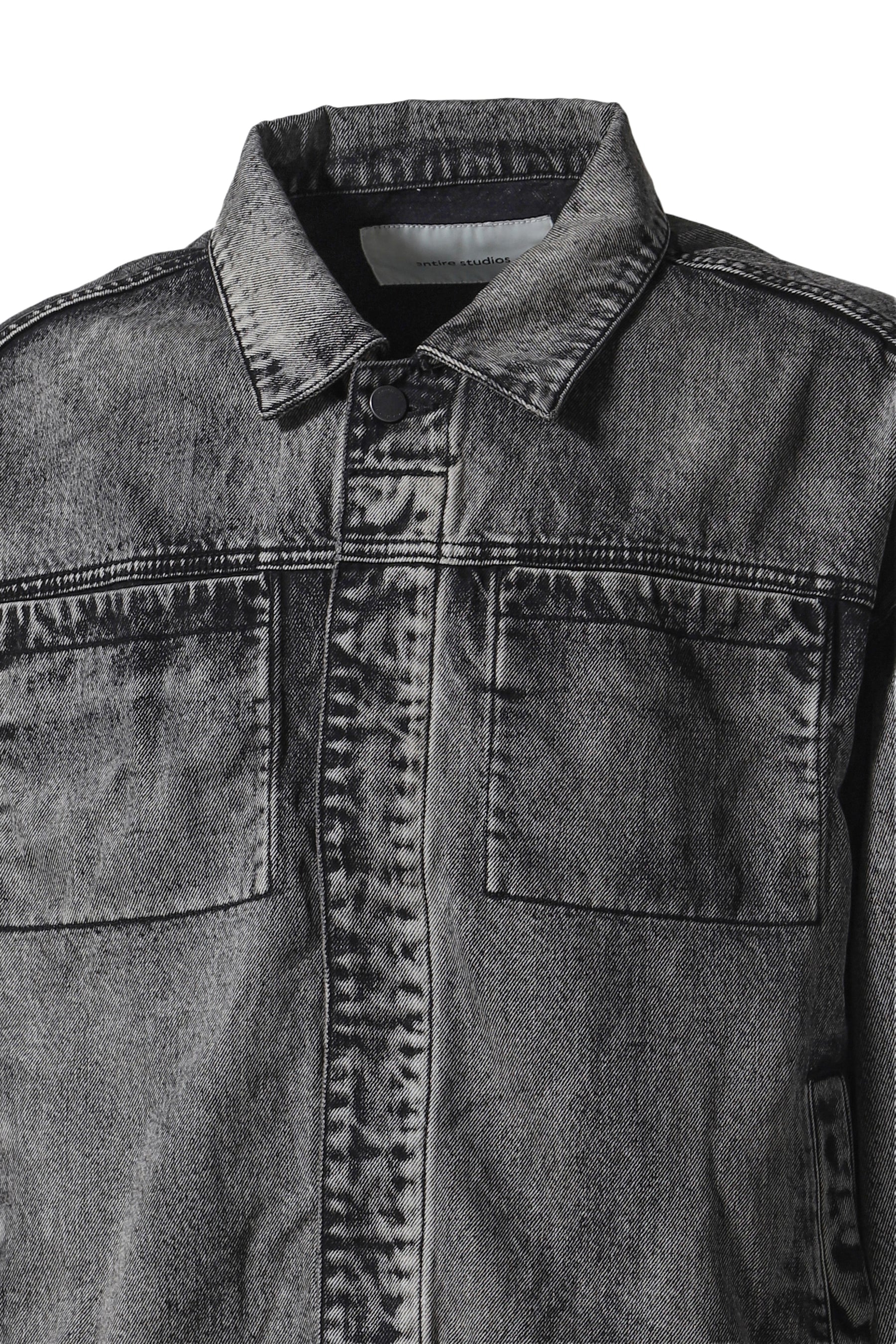 GEM DENIM JACKET / CHARGRILL