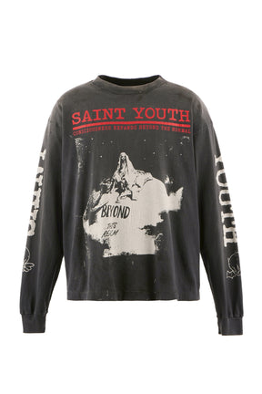 セントマイケル25AW新作LS TEE/SAINT YOUTH黒XL美品ロンT SAINT Mxxxxxx セントマイケル FW25 LS TEE/SAINT YOUTH / BLK