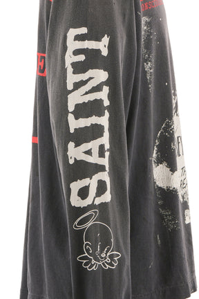 SAINT Mxxxxxx セントマイケル FW25 LS TEE/SAINT YOUTH / BLK