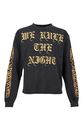 JN FLAME L/S T-SHIRTS (EXCLUSIVE) / BLK