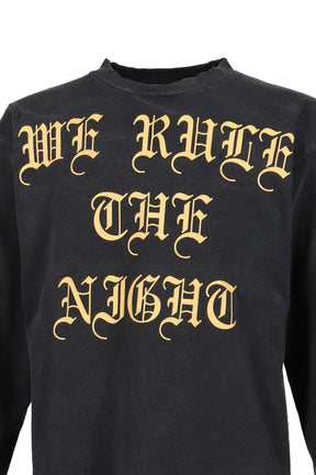 JN FLAME L/S T-SHIRTS (EXCLUSIVE) / BLK