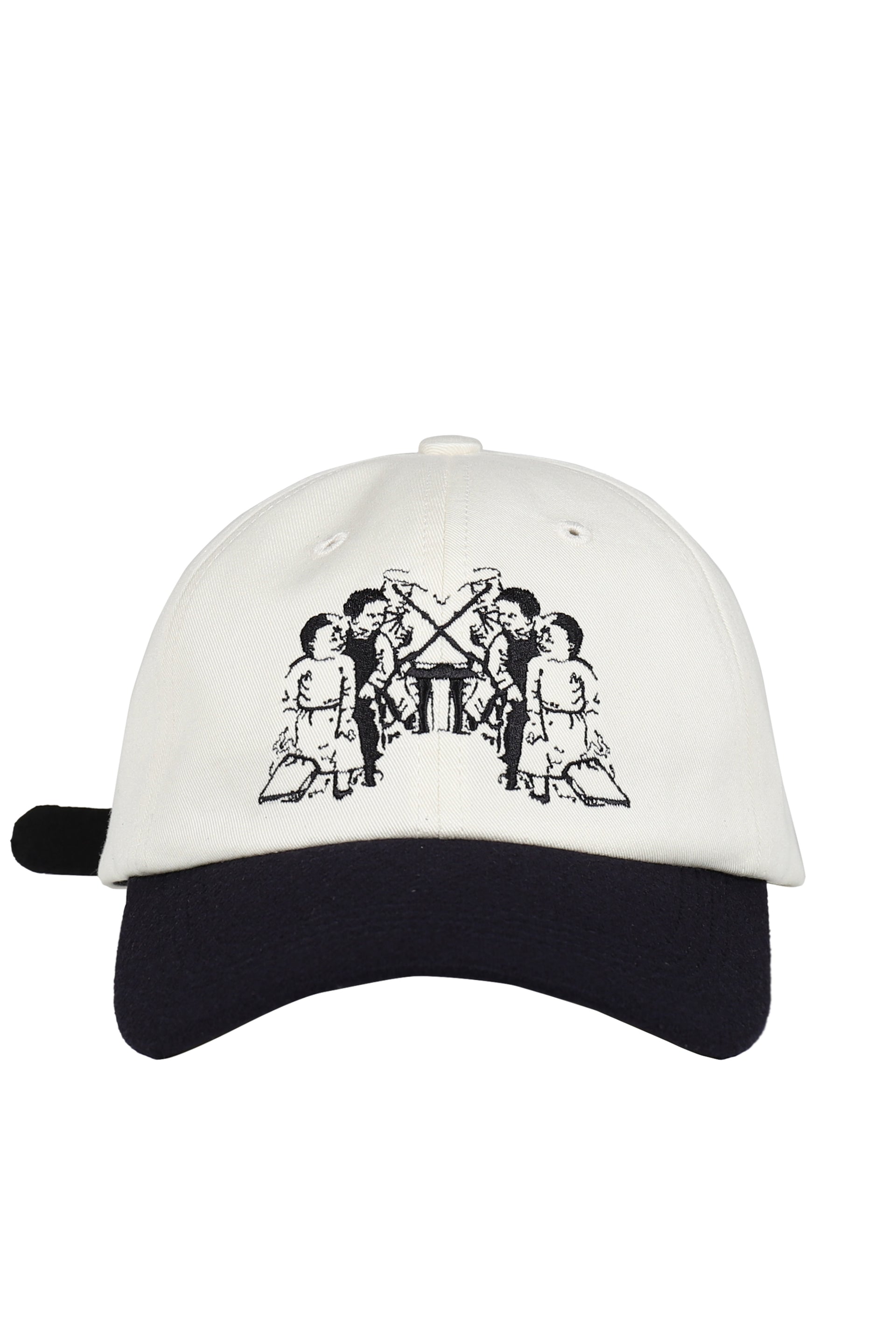 SEESAW KIDS 6-PANEL HAT / CREAM BLK