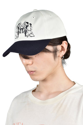 SEESAW KIDS 6-PANEL HAT / CREAM BLK