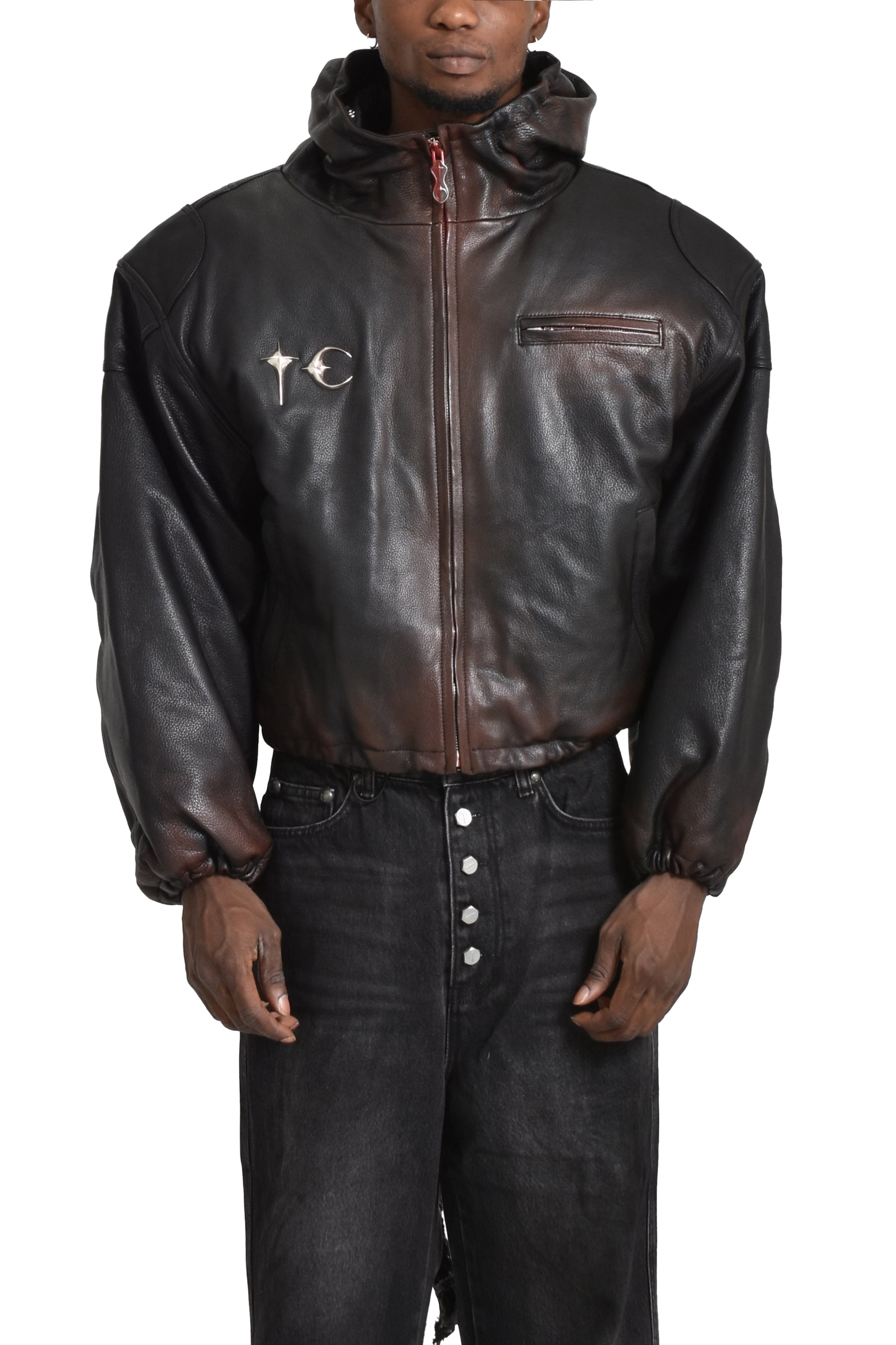 BIG ROCK LEATHER JACKET / BLK