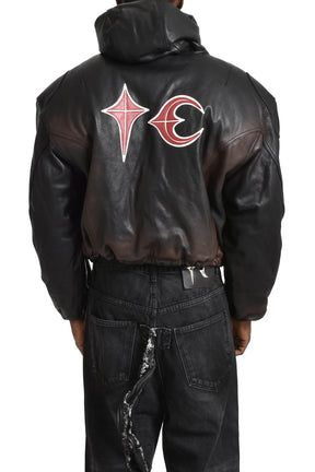 BIG ROCK LEATHER JACKET / BLK