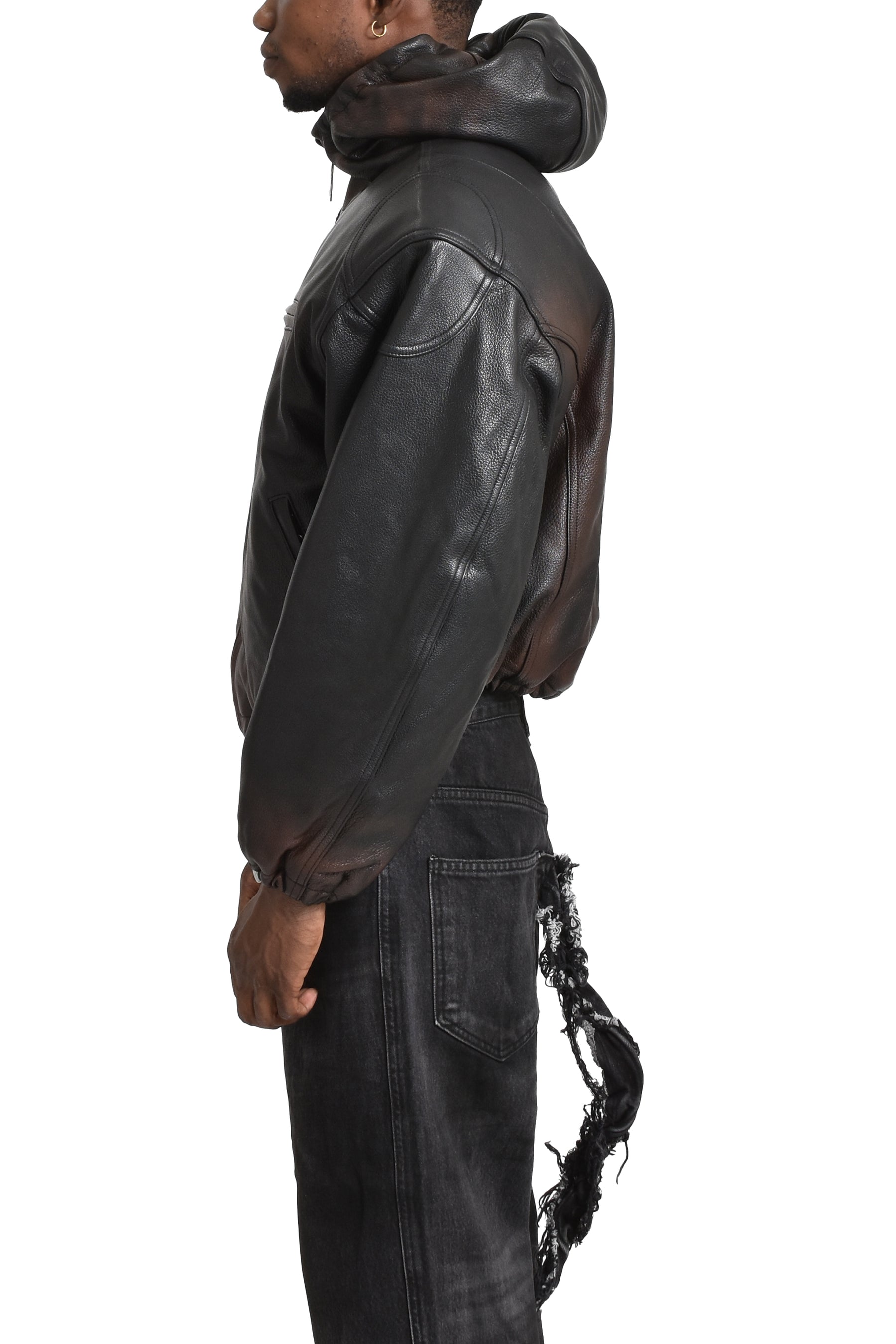 BIG ROCK LEATHER JACKET / BLK