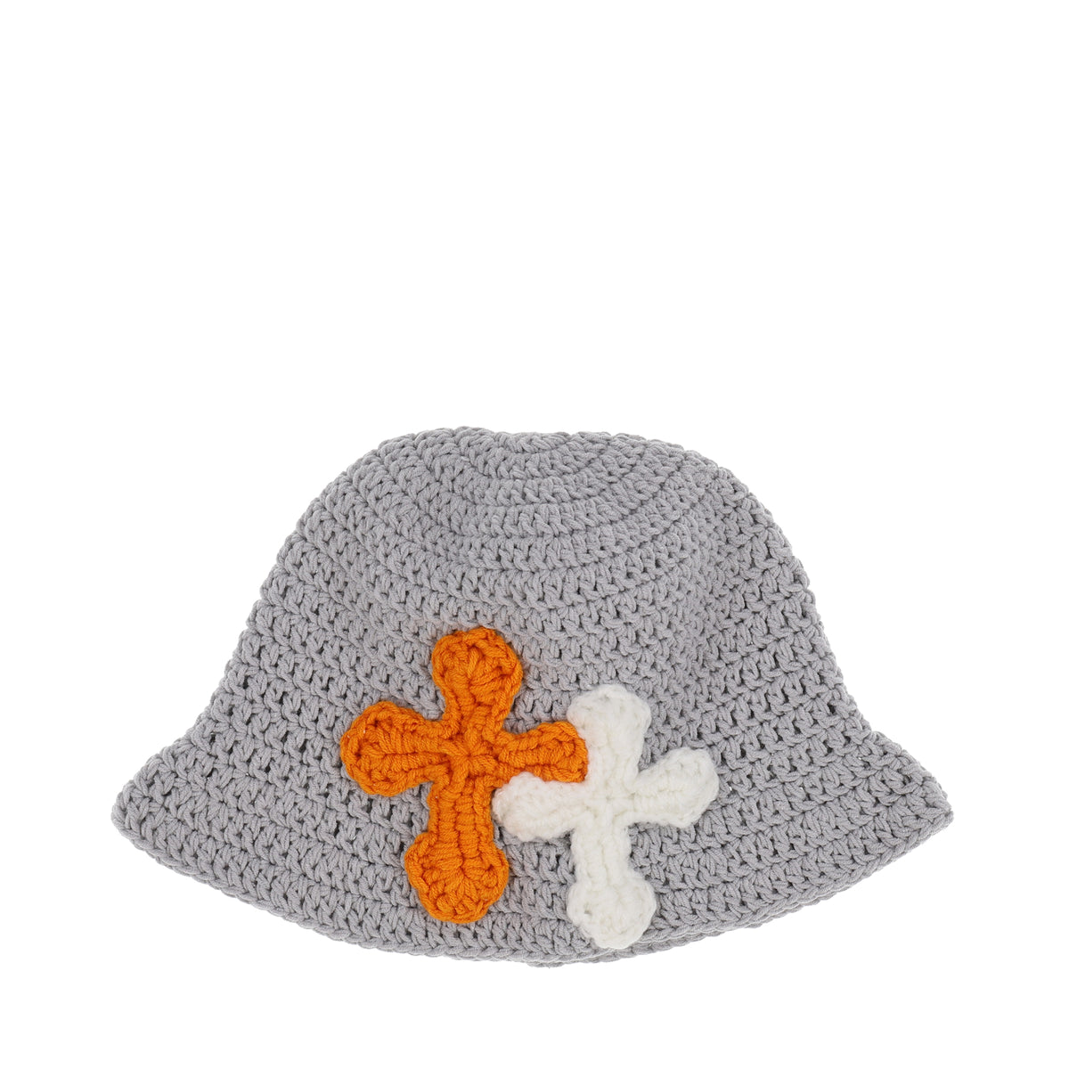 帽子 Y.A.R.N 3D cross knit hat YARN FW25 NUBIAN Exclusive 3D CROSS KNITHAT / GRY - NUBIAN